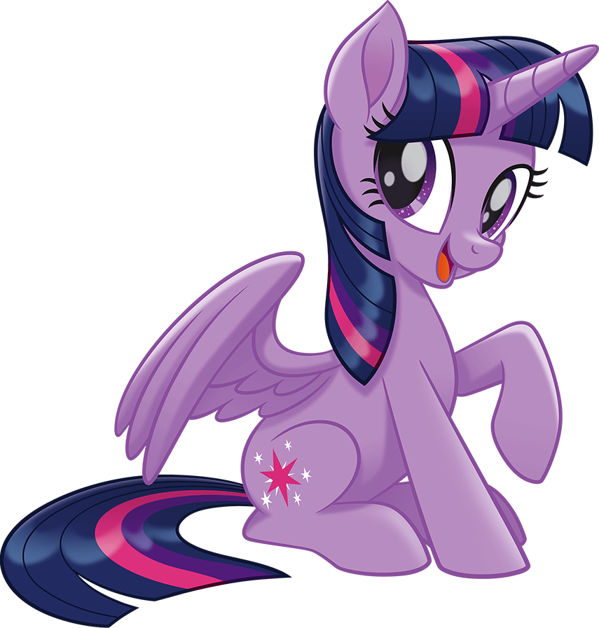 Twilight Sparkle sitting and looking at you and being very cute